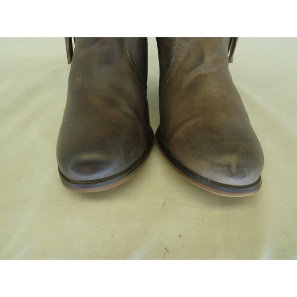 ALDO Womens Brown Leather Zip Fashion Ankle Boots Booties Size 8 M - Picture 6 of 12